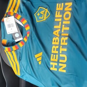 Teal and Yellow LA Galaxy Jersey